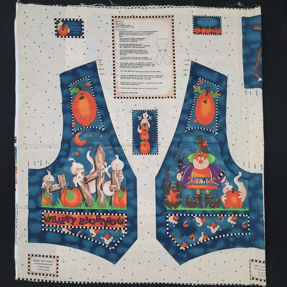 Cut & Sew Vest Fabric Panel ENTER IF YOU DARE - Picture 9 of 16